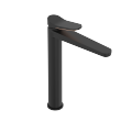 Beliebt in der Wand Single Hebel Highspout Basin Mixer Installation Messing Black Water Hacktader